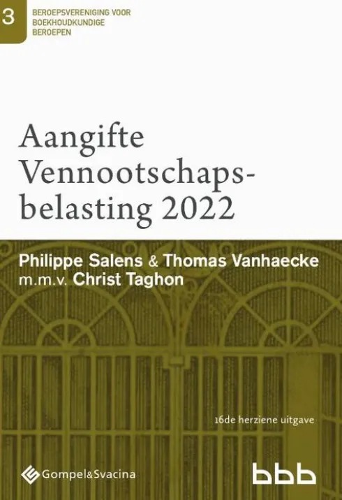 3-Aangifte Vennootschapsbelasting 2022 (gedrukte versie)