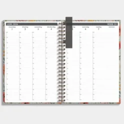 Afsprakenagenda 2026-2027 A4 Vintage Bloemen
