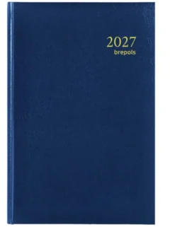 Agenda 2025 Brepols Saturnus Luxe 1Dag/1Pagina Blauw
