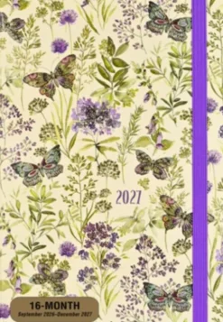 2027 Amethyst Butterflies Weekly Planner (16 Months, Sept 2026 to Dec 2027)