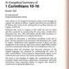 An Exegetical Summary of 1 Corinthians 10-16, 2nd Edition