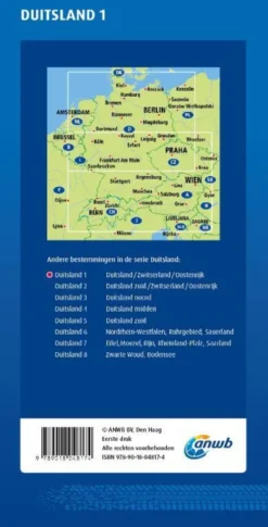 ANWB*Wegenkaart Duitsland 1. Duitsland/Zwitserland/Oostenrijk