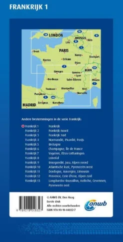ANWB Wegenkaart Frankrijk 1. Frankrijk