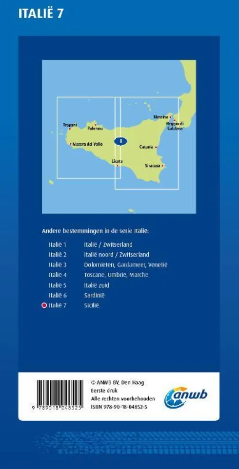 ANWB*Wegenkaart Italië 7. Sicilië