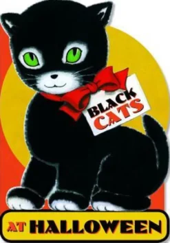 Black Cats At Halloween