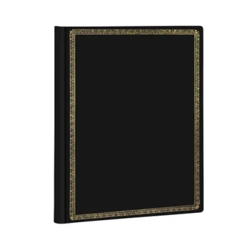 Black Edition Midi Lined Hardcover Journal (Elastic Band Closure)