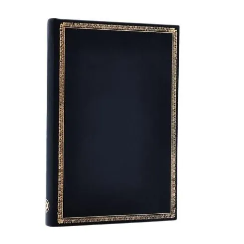 Black Edition Mini Lined Hardcover Journal (Elastic Band Closure)