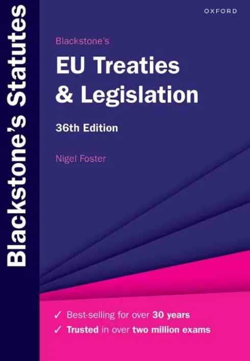 Blackstone's EU Treaties & Legislation