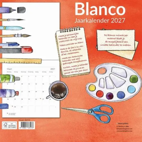 Blanco maandkalender 2027