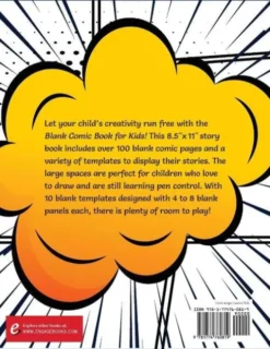 Blank Comic Book for Kids (Ages 4-8, 8-12)