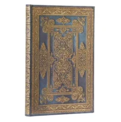 Blue Luxe (Luxe Design) Midi Lined Hardback Journal (Elastic Band Closure)
