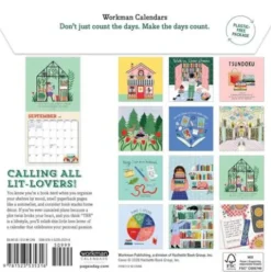Book Nerd Mini Wall Calendar 2027