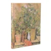 Cezanne’s Terracotta Pots and Flowers Ultra Unlined Hardback Journal (Elastic Band Closure)