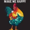 Cocks Make Me Happy: Snarky Adult Coloring Book with Funny Quotes, Rooster Puns & Cocky Chicken Humor!