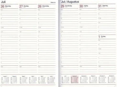 Combi agenda A5 week 2026-2027