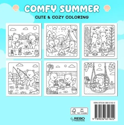 Comfy summer - Coloring Book Cafe