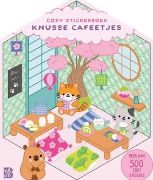 Cosy stickerboek: Knusse cafeetjes