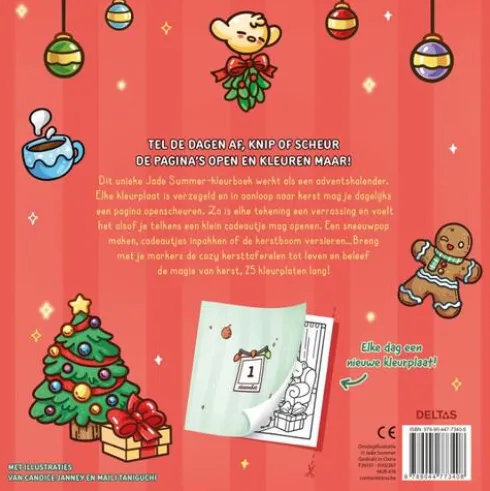 Cozy Christmas Adventskalender om in te kleuren Jade Summer