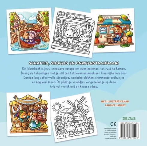 Cozy Europe - Comfy kleurboek Jade Summer