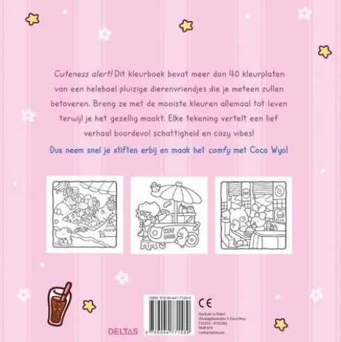 Cozy Friends Cute & Comfy kleurboek Coco Wyo