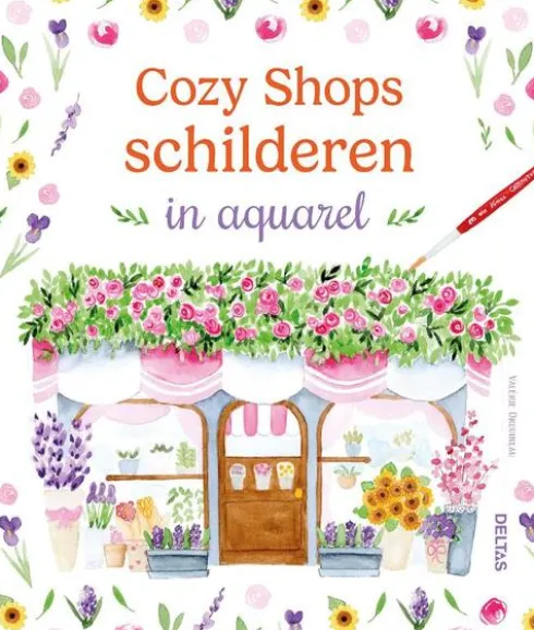 Cozy Shops schilderen in aquarel
