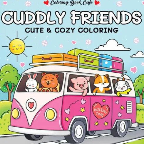 Cuddly friends - Coloring Book Cafe