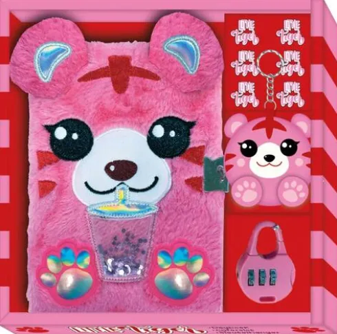 Dagboek met slot pluche - Little Tiger