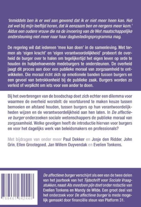 De affectieve burger