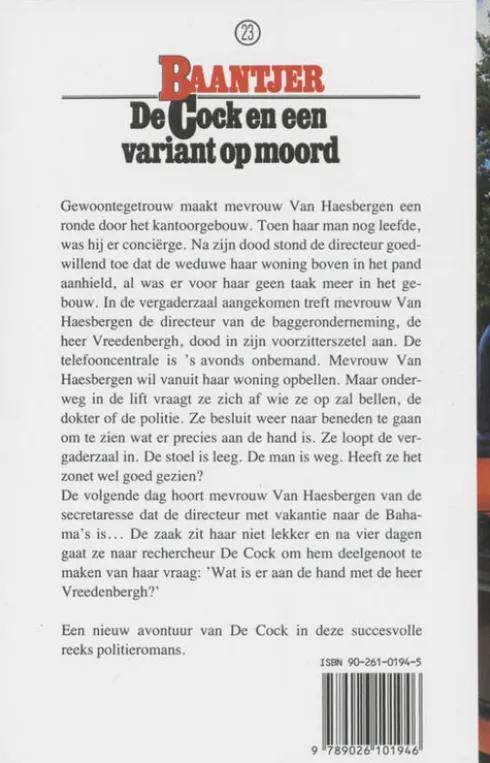 De Cock en een variant op moord (deel 23)