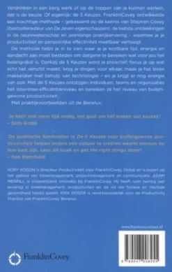 De 5 keuzes voor buitengewone productiviteit