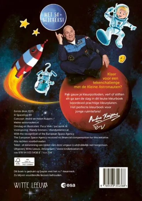 De kleine astronauten kleurboek