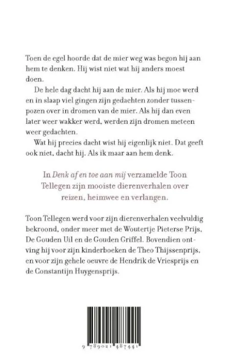 Denk af en toe aan mij