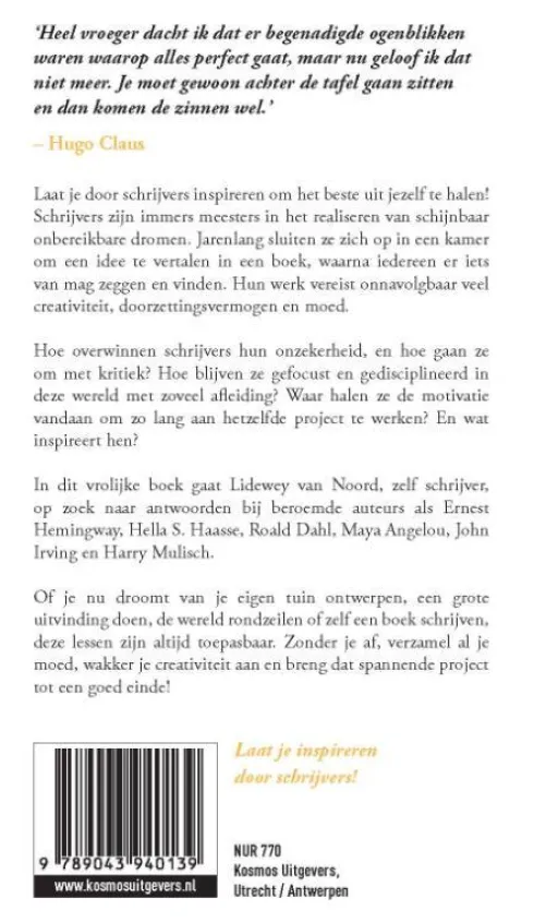 Doe en denk als een schrijver