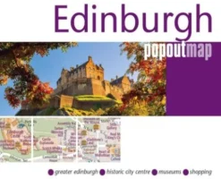 Edinburgh PopOut Map - pocket size, pop up map of Edinburgh city centre