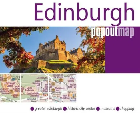 Edinburgh PopOut Map - pocket size, pop up map of Edinburgh city centre