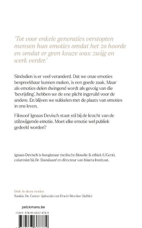 Een kleine filosofie van grote emoties