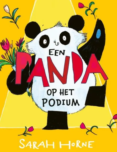 Een panda op het podium