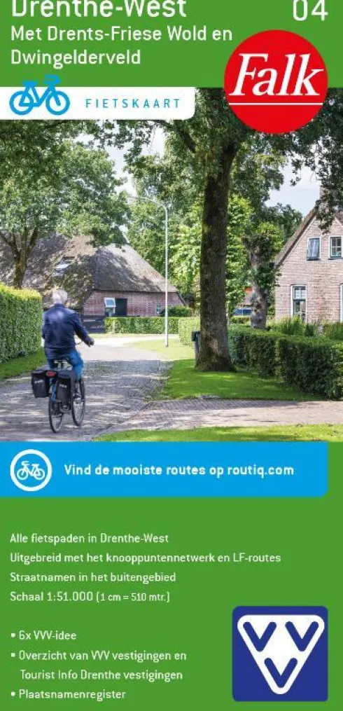 Falk VVV Fietskaart 04. Drenthe-West