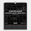 Familieplanner Markers 2026-2027 A3+ Zwart
