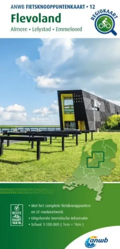Fietsknooppuntenkaart Flevoland 1:100.000