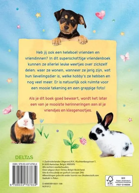 Fluffy Friends vriendenboek