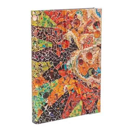 Gaudi’s Sun (Gaudi’s Mosaics) Midi Unlined Hardback Journal (Wrap Closure)
