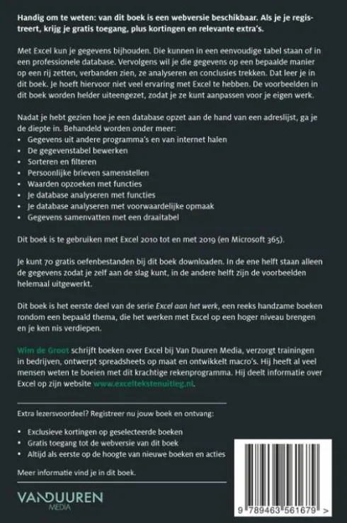 Gegevens verwerken in Excel