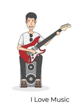 Gitaarakkoorden- Gitaartabs Notenschrift- Bladmuziek (A4) Man Guitar- Allets Comfort