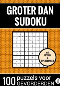 Groter Dan Sudoku - 100 Puzzels voor Gevorderden - Nr. 35