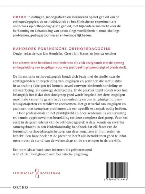 Handboek Forensische orthopedagogiek