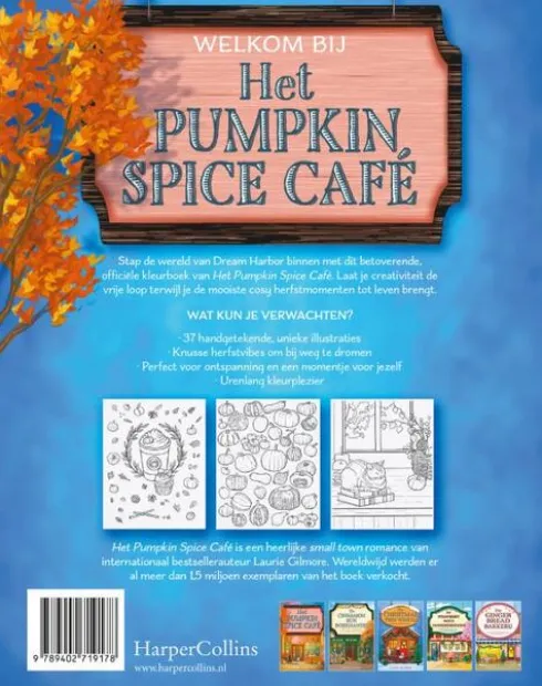 Het Pumpkin Spice Café-kleurboek