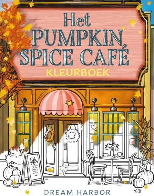 Het Pumpkin Spice Café-kleurboek