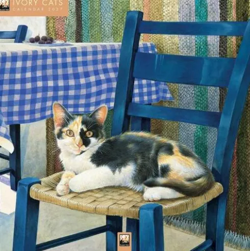 Ivory Cats by Lesley Anne Ivory Wall Calendar 2027 (Art Calendar)