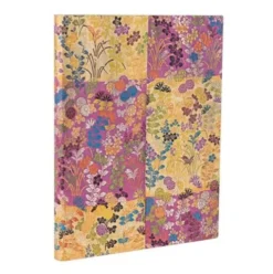 Kara-ori Pink (Japanese Kimono) Ultra Lined Softcover Flexi Journal (Elastic Band Closure)